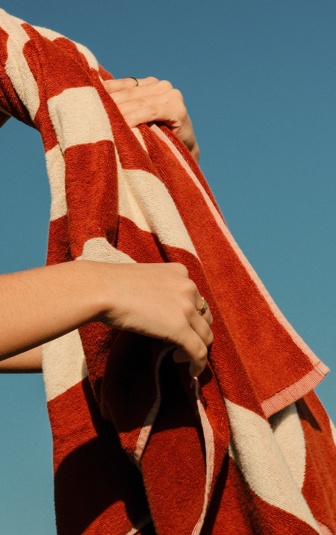 Towels in the sun