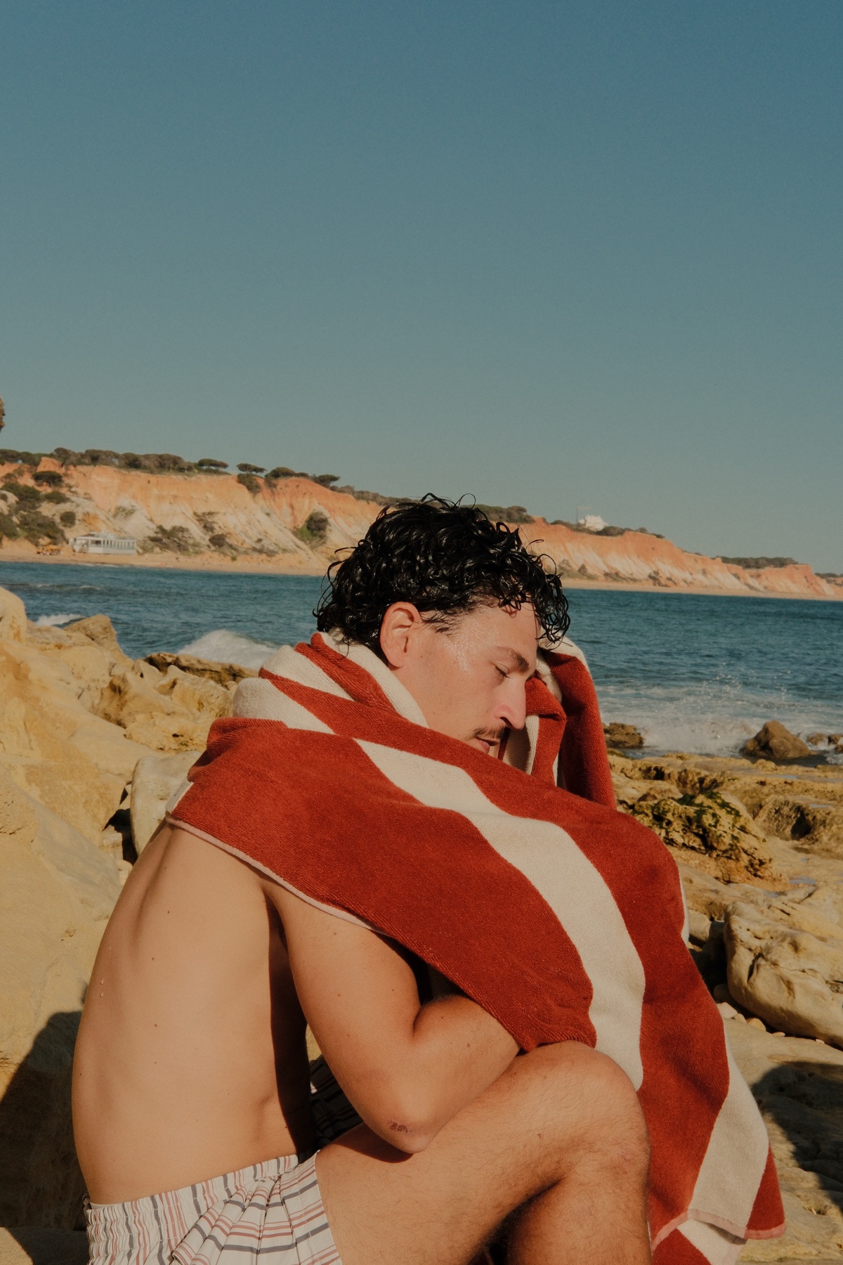 Ruben with a towel
